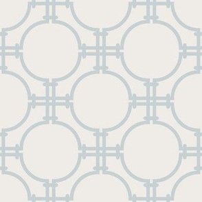 Simple Trellis Geometric, Icy Blue Small Scale