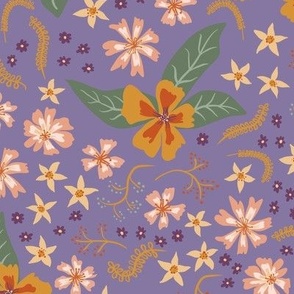 Peachy floral-colorway ideas_Purple peachy floral