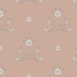 cafe floral - dusty pink