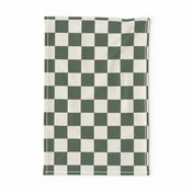 Dark artichoke green checker