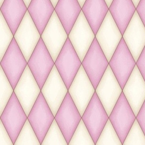 Pink and Ivory Harlequin (small scale)