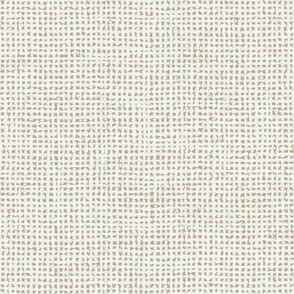 Small // White and light sage green crosshatch burlap woven texture