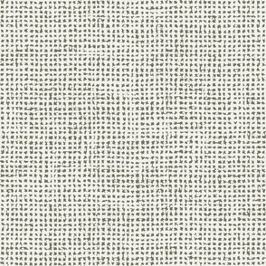 Small // White and sage olive green crosshatch burlap woven texture. 