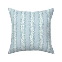 Stripe in Light Teal Blue with Off White