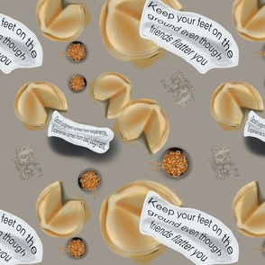 Fortune cookies and ramen noodles 