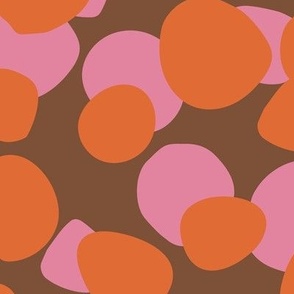Large Chunky Confetti in Orange and Pink