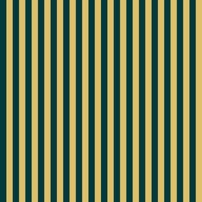 Small Gold and Teal Stripes