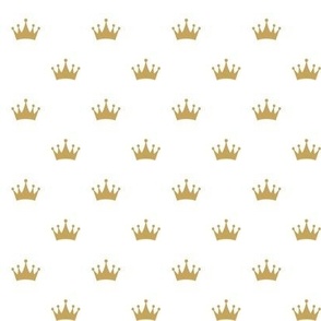 Gold Crowns on White small