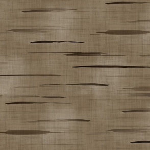 Japandi stripes watercolor warm brown sepia tones - large scale