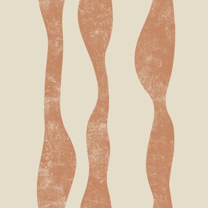 (large) Wabi Sabi Japandi Hand drawn Minimalism brown beige white
