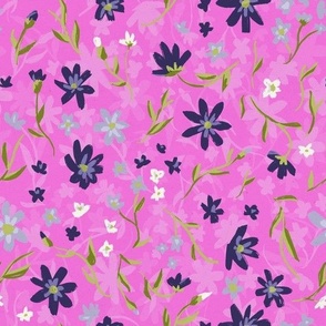 Just some flowers, pink tones background