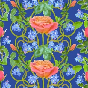 Lil’ Pig Orange and Royal Blue colourway from the A Rose called Miss Piggy Collection