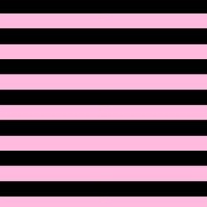 Halloween Stripes Light Pink and Black