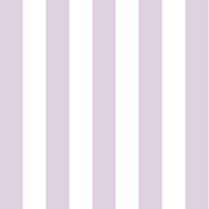 2" stripes/lavender and pure white