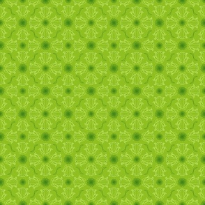 S - Bright Green Frog Design – Moss Lime Green Geometric Art Illustration Wallpaper 