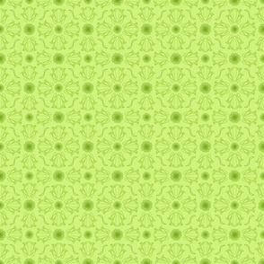 S - Light Green Frog Design – Pale Pastel Green Geometric Art Illustration Wallpaper