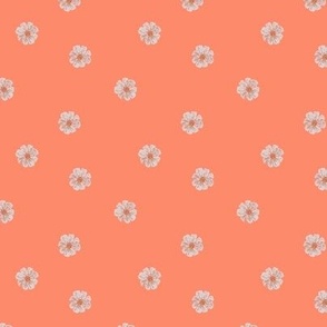 Mini Melon Orange Cream Floral Summer Vibe
