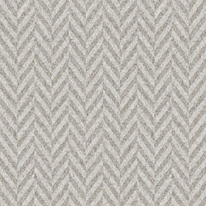 Herringbone Medium Chevron Natural Grey Cream Textured Wallpaper 