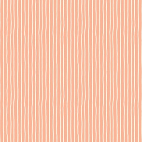 Soft Pastel Hand drawn stripes lines streaks on peach/ light pink