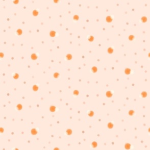 Fuzzy Whimsy: Texture polka dots, dots, marks, spots on light pink