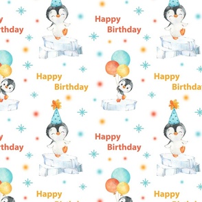 Happy Birthday Penguin Balloons
