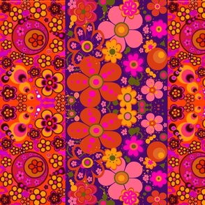 Mod  psychedelic flower power, 