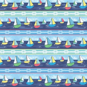 A Day on The Water - Sailboats in the Bay 