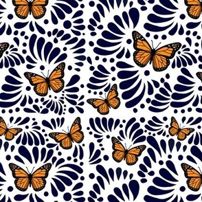 Talavera with Monarch Butterflies Traditional 