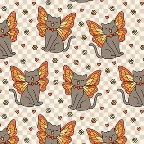 Butterfly Cat: Orange & Brown (Medium Scale)