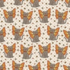 Butterfly Cat: Orange & Brown (Small Scale)