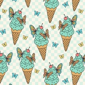 Butterfly Ice Cream : Aqua (Medium Scale)