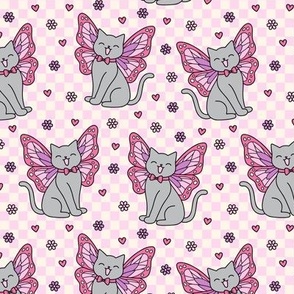 Butterfly Cat: Pink & Purple (Medium Scale)