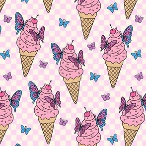 Butterfly Ice Cream : Pink (Medium Scale)