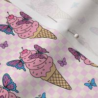 Butterfly Ice Cream : Pink (Small Scale)