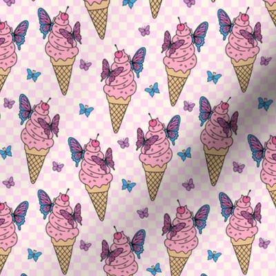 Butterfly Ice Cream : Pink (Small Scale)