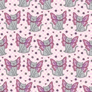 Butterfly Cat: Pink & Purple (Small Scale)