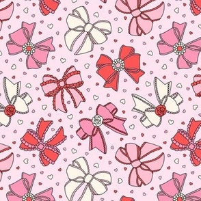 Fancy Bows: Pink & Red (Medium Scale)
