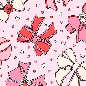 Fancy Bows: Pink & Red (Large Scale)