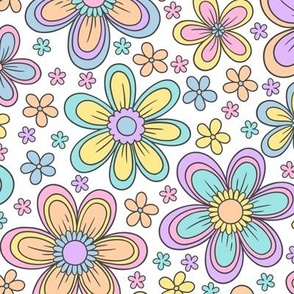Floral Whimsy: Pastels (Large Scale)