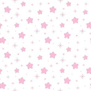 Pink Twinkle Stars Baby Girl Nursery
