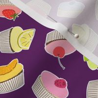 Cupcake Confetti - Purple (small scale)