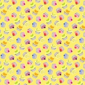 Cupcake Confetti - Lemon Yellow (small scale)