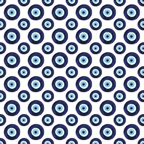 Evil Eye Pattern No. 2 | Nazar | Eyes | Mystic | Superstition | Supernatural | Blue | Magic | Amulet |