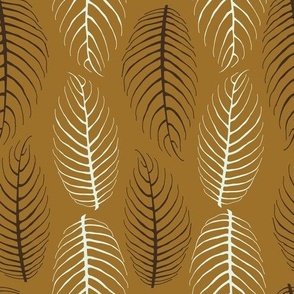 Tropical Leaf Veining in Stripes_Clay