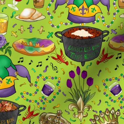 Mardi Gras Party (Lime Green) 