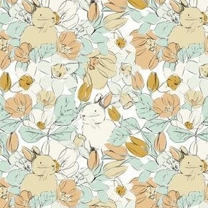 Bunny Rabbit Floral (Vintage)