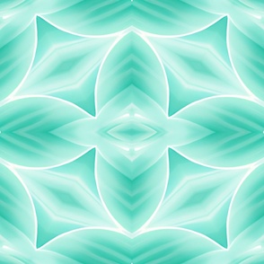  Aquamarine Colored Geometric Pattern