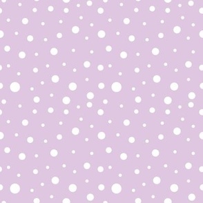 White polka dots on purple 4x4