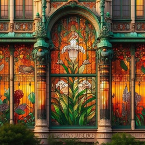 Beautiful Art Nouveau Glowing Architectural Design