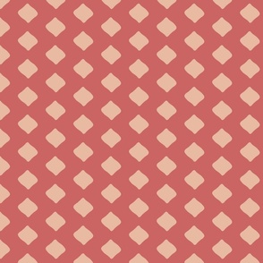 Geometirc Diamond Lines Tan on Berry